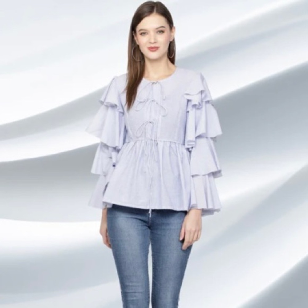 HAUTE ROGUE ruffled blouse - Picture 5 of 13